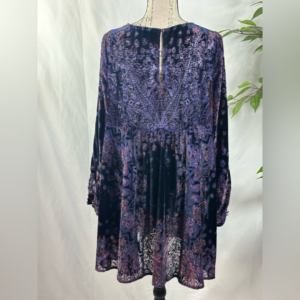 Free People Deep Blue Dress - Picture 4 of 11